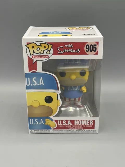 Funko POP! The Simpsons U.S.A Homer - #905 Vinyl Figure See Description