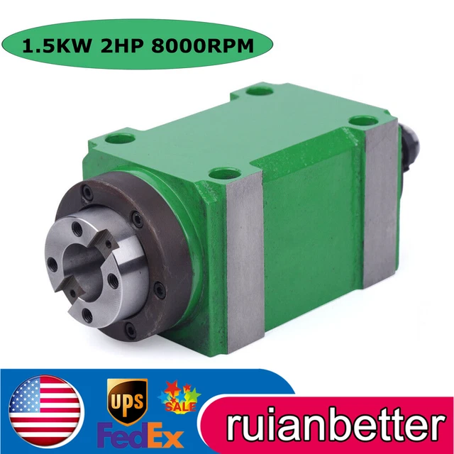 Universal Power Milling Head 1.5KW 2HP 8000RPM High Speed BT30 CNC Mechanical US