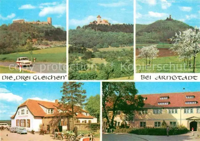 72749737 Arnstadt Ilm Drei Gleichen Burgruine Wachsenburg Muehlburg Gasthaus Fre