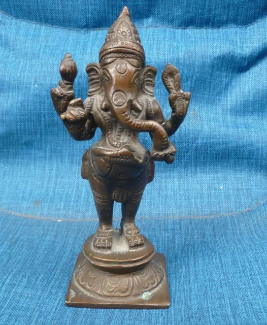 VINTAGE BRONZE LORD Ganesha Statue Figurine $45.00 - PicClick