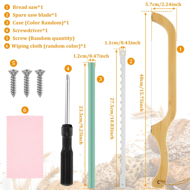 BREAD BOW CUTTER Serrated Bagel Cutter Stainless Steel Sourdough Bread