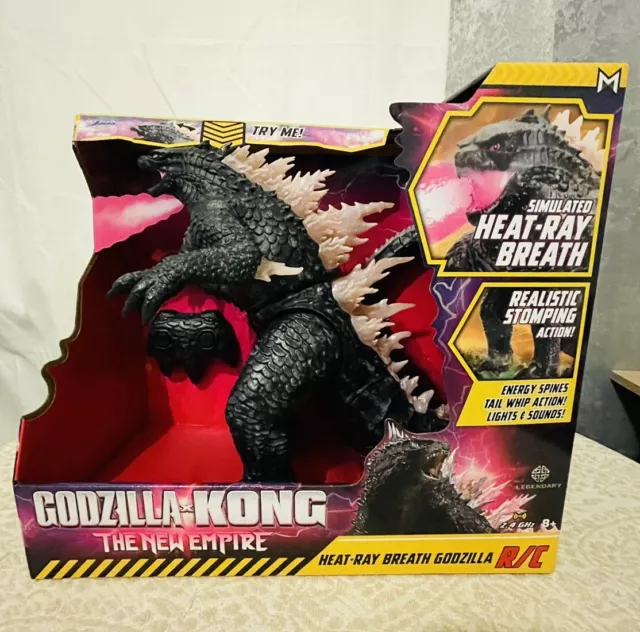 NEW 2024 JADA Godzilla x Kong The New Empire HeatRay Breath Godzilla