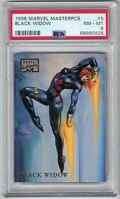 1996 Marvel Masterpieces Black Widow #5 PSA  NM-MT 8