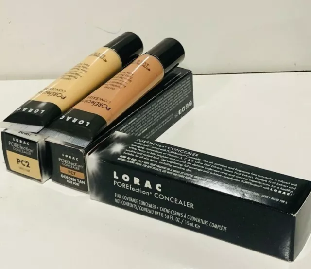 Lorac Porefection Full Coverage  Concealer Choose Fragrance Free