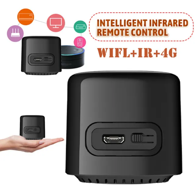 BroadLink BestCon RM4C Mini Smart IR Universal WiFi Remote Control Black Bean ~k