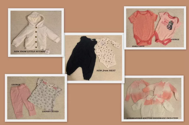 Huge Bundle Of Baby Girls Clothes 3-6 months NEXT,NUTEG