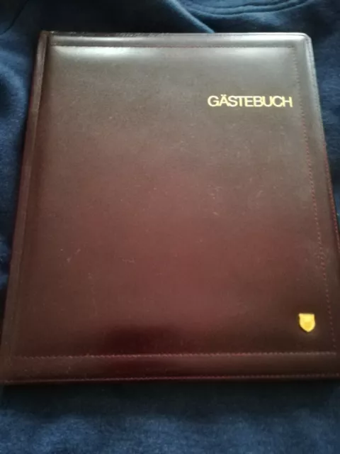 Gastebuch Leather Guest book 100 pages approx Suit a bed and breakfast house