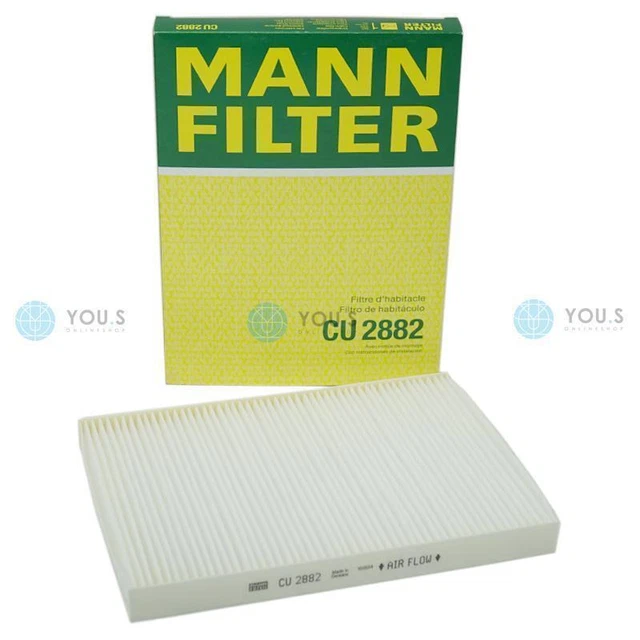 Filtre à Air D'habitacle MANN-FILTER FP 2882 - Pour VW, Audi, Seat (Passat, Polo, Golf, A3, Leon...)