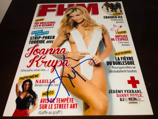 Joanna Krupa Hot Sexy Maxim Playboy Model Signed 8x10 Photo PSA F