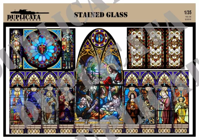 Diorama Accessory - 1/35 Stained Glass