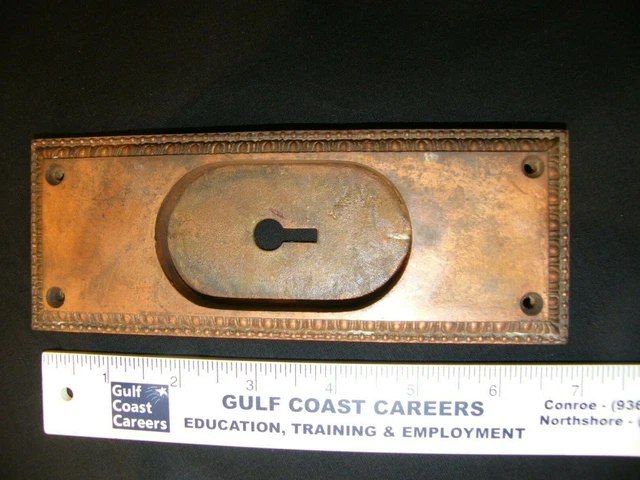Antique Ornate Pull For Pocket Door - Cast Iron 4
