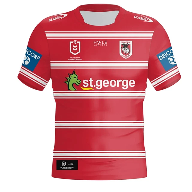 ST.GEORGE ILLAWARRA DRAGONS Away 2024 NRL Guernsey Sizes S,M,L,XL,2XL ...