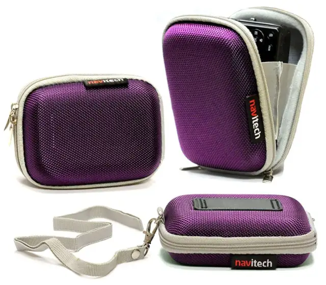 Navitech Purple Camera Case For The Lincom 2.7" Digital Camera