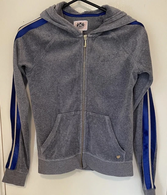 Felpa con cappuccio grigia juicy couture per ragazza taglia 12/14 XL