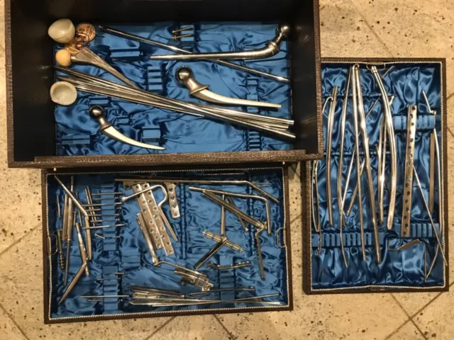 Technik Medizin Instrumente Werkzeug OP Teile in Kidte für Lehr u Sammlerzwecke