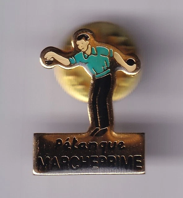 Pin's Badge Compétition – Pétanque Rive De Gier National 1992