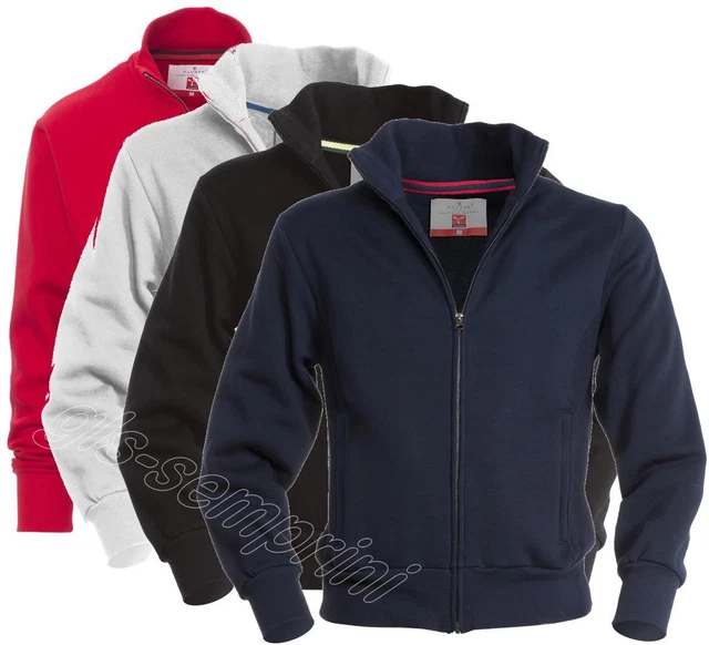 Felpa Zip Lunga Payper Class+ In Cotone Uomo