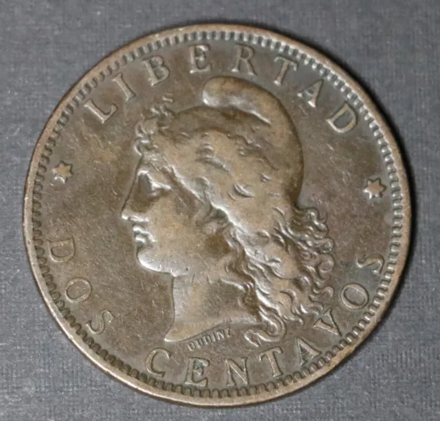 Argentina 1891 2 Centavos