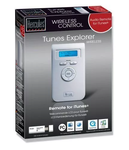 Rare Hercules Tunes Explorer LCD RF 2.4 GHz Wireless Remote Control for PCMAC