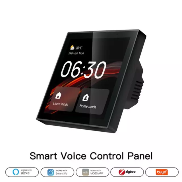 4 Inch Tuya Wifi Smart Touch Screen Center Control Panel Built-in ZigBee Gateway