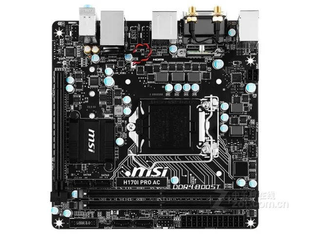 For MSI H170I PRO AC motherboard H170 LGA1151 DDR4 32G DVI+HDMI M-ITX Tested ok