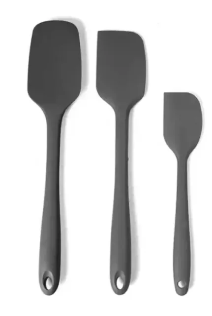 3Pcs Premium Silicone Spatula Spoon Set Heat-Resistant Non Stick Long Lasting