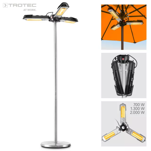 TROTEC Standheizstrahler IRS 2005  Infrarotheizer Terrassenheizstrahler