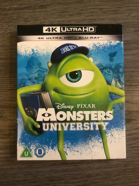 DISNEY PIXAR MONSTERS University 4K UHD + Blu-Ray with Slip Cover (New ...