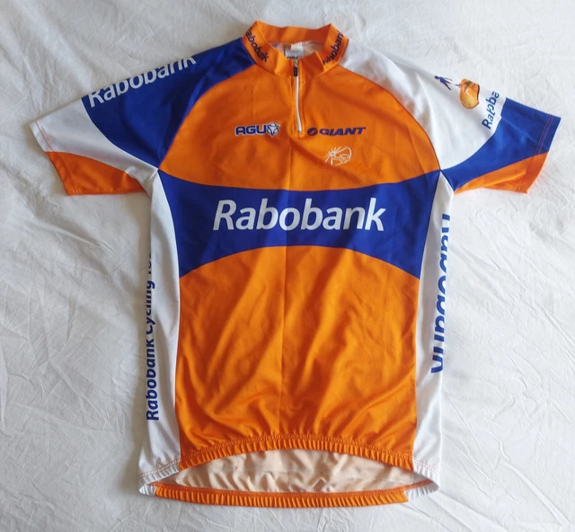 Maillot Cycliste Agu Rabobank 2010 PRO TEAM, Taille 3, Orange (très Bon état)