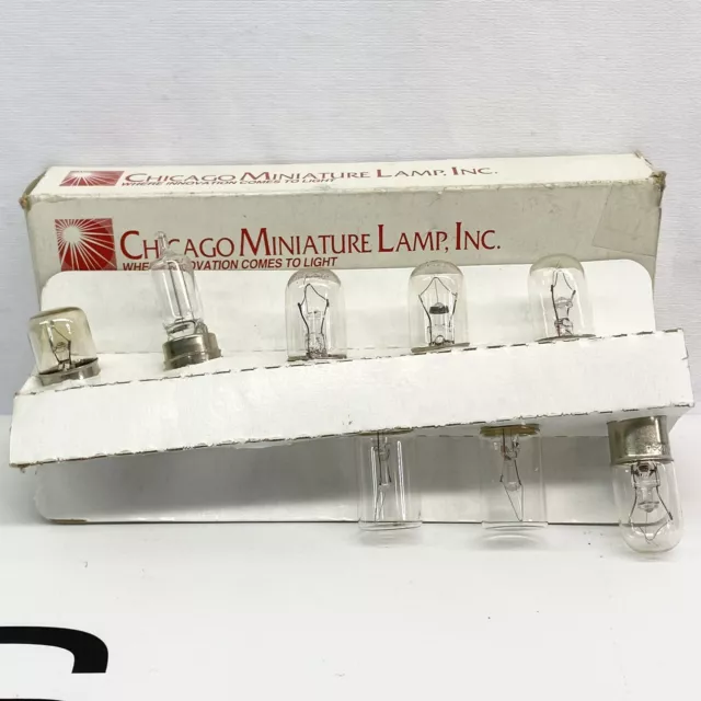 Chicago Miniature 8-A234 Bulbs + Assorted Bulbs Lot Of 8 USA Seller