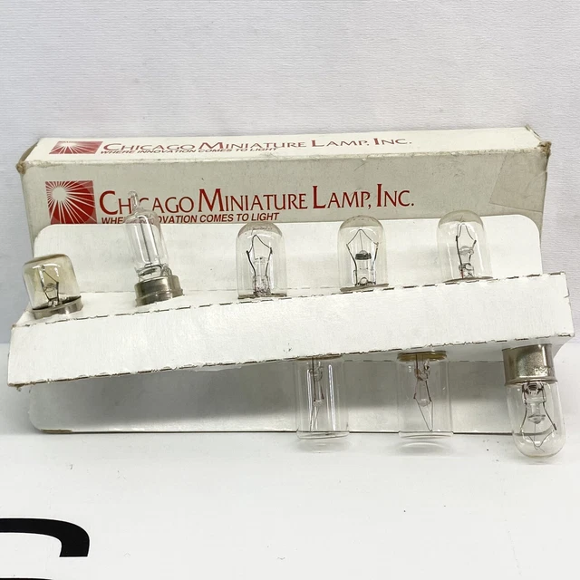 Chicago Miniature 8-A234 Bulbs + Assorted Bulbs Lot Of 8 SHIPS FROM USA