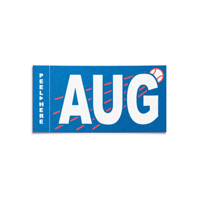 AUGUST Month Sticker For California License Plate YOM Registration - 3M Glossy Vinyl Decal