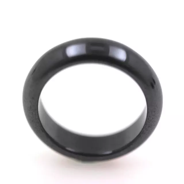 Ring Alliance Runder Ring Hämatit Schwarz 6 MM