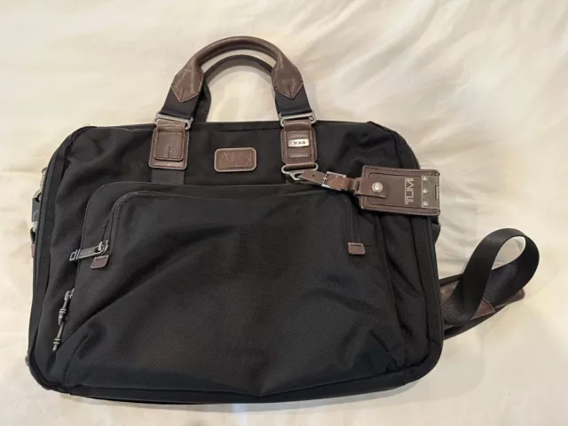 Tumi 22631HKH ALPHA BRAVO Yuma Slim Brief Messenger Bag Nylon Leather