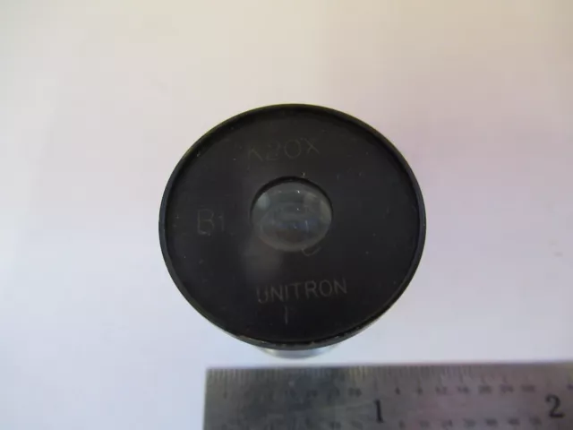 UNITRON JAPAN K20X Bi EYEPIECE OCULAR OPTIC MICROSCOPE PART AS PICTURED &A3-C-15 2