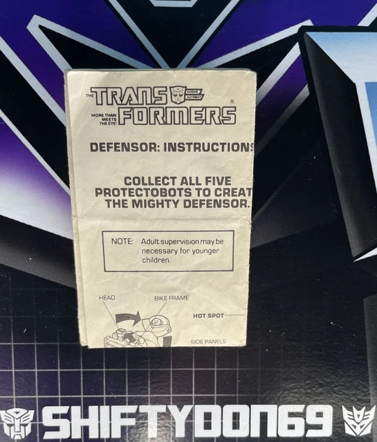 TRANSFORMERS G1 CONSTRUCTICON Devastator Assembly Instructions Sheet £8 ...