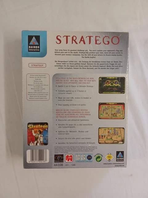 Stratego Computer HASBRO STRATEGO BIG Box PC Game Windows 95 98 New Sealed £15.00 ...