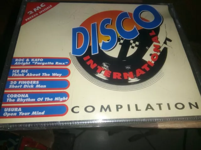 DISCO INTERNATIONAL Compilation Dance 1995 NUOVO SIGILLATO box DOPPIA MC TAPE