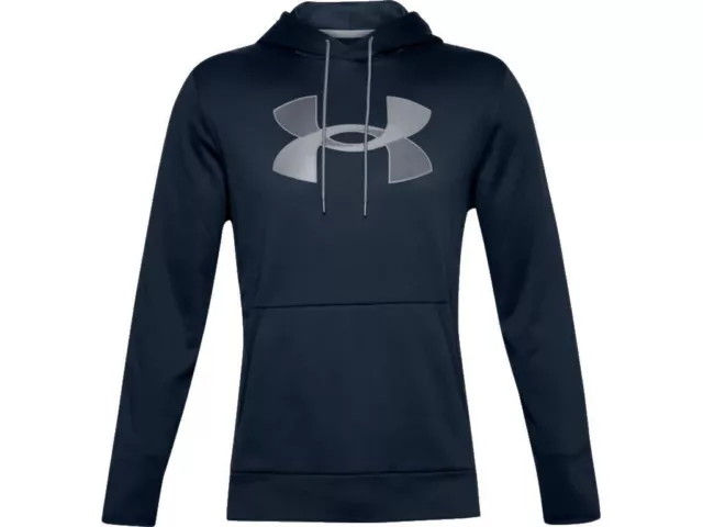 UNDER ARMOUR MEN S Medium Storm Fleece Big Logo Hoodie Sweatshirt 1259778 27.97 PicClick