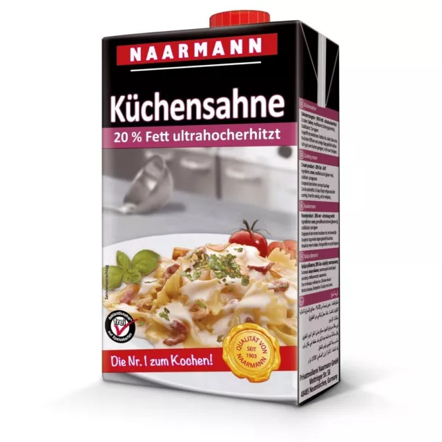 Naarmann panna da cucina 20% grasso ultra-riscaldata con chiusura a vite 1000 g
