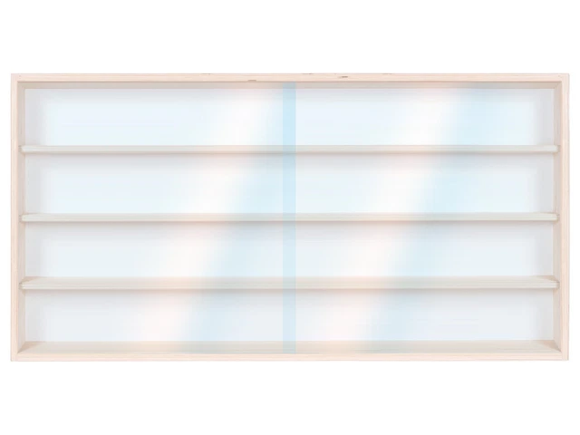 Lot De 4 Vitrines En Bois Et Plexiglas Pour Collections - Neuf, Fabrication Allemande