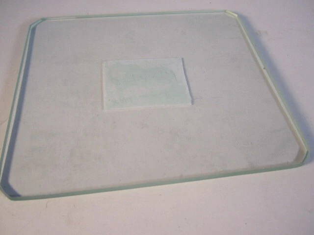 Microscope Glass Stage Insert   140mm x 120mm x5mm thk