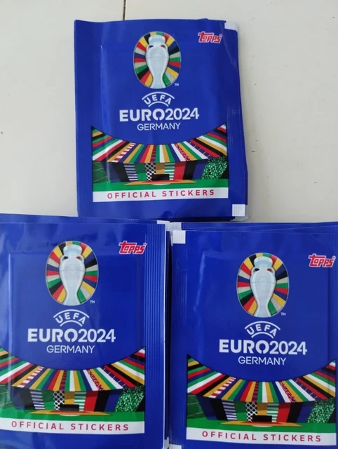 Packet De 6 Cartes Topps UEFA Euro 2024 – Brillant, édition Limitée – Neuf