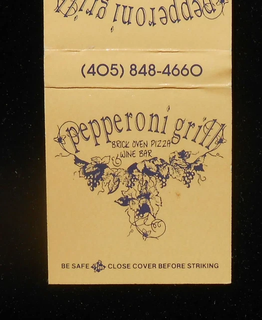 1980S? PEPPERONI GRILL Oven Pizza Penn Square Mall Oklahoma City OK