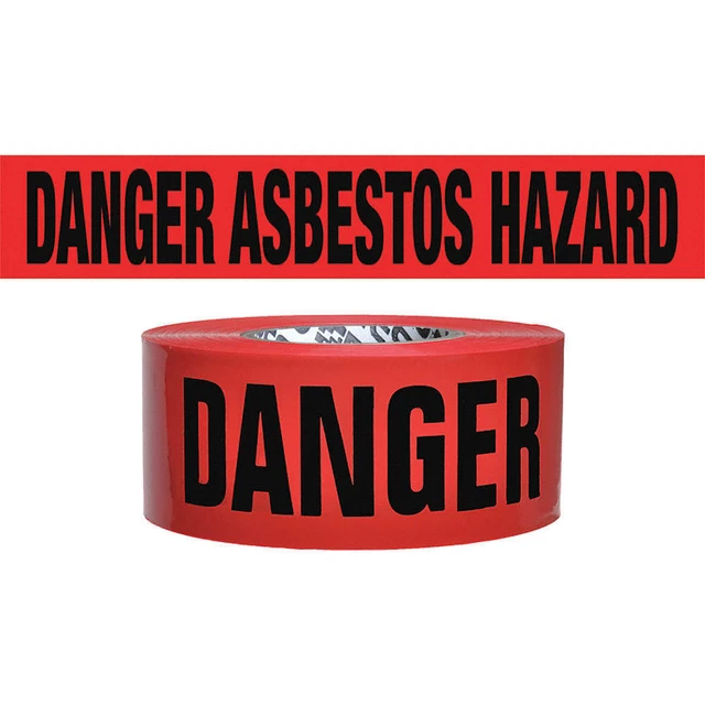 GRAINGER APPROVED B354R341-200 Barricade Tape,Red/Black,500 ft x 3 In