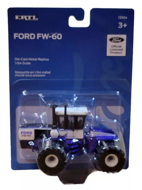 Tractor diecast diecast púrpura ERTL 2023 oficial Ford FW-60, escala 1:64, nuevo