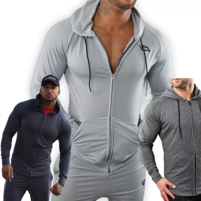 Men's Gym zip up Crossfit Training Comfort Tech Hoodie