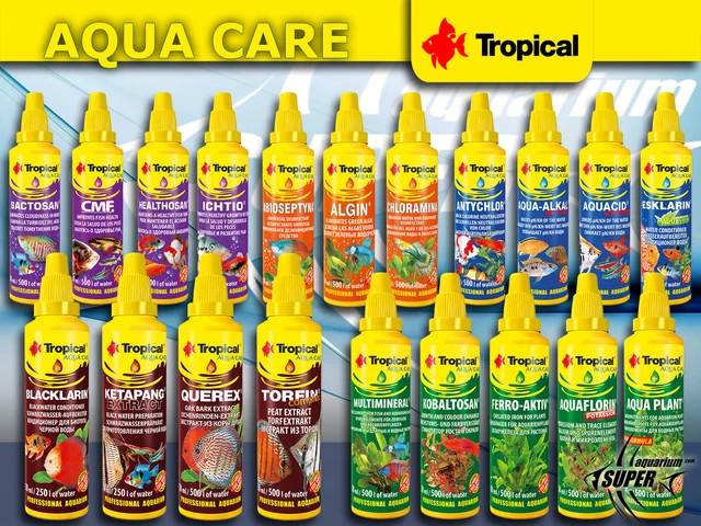 Tropical fish water clearance treatment