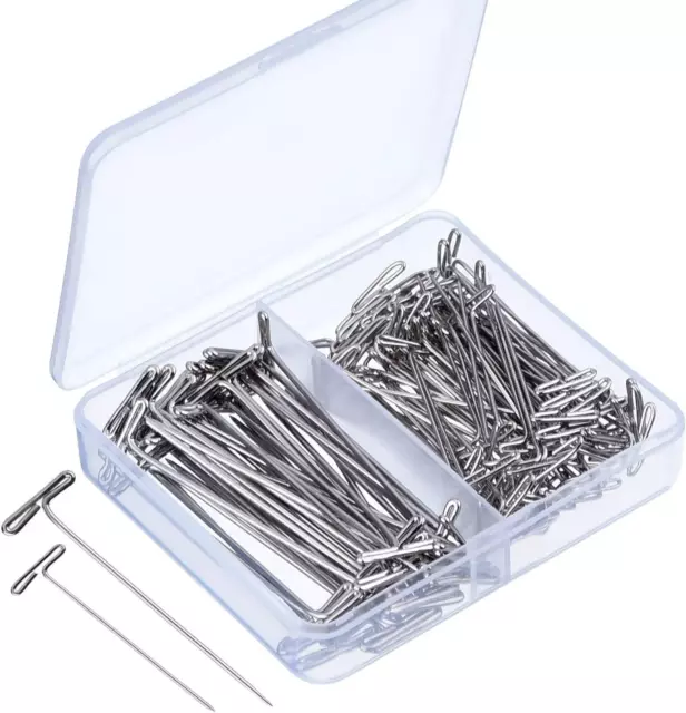 Multifunctional Steel T-Pins Blocking Knitting, Modelling and Crafts 150 Pieces