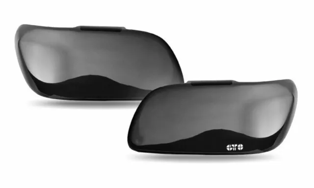 GT Styling 2pc Front Headlight Covers-Smoke; GT0106S